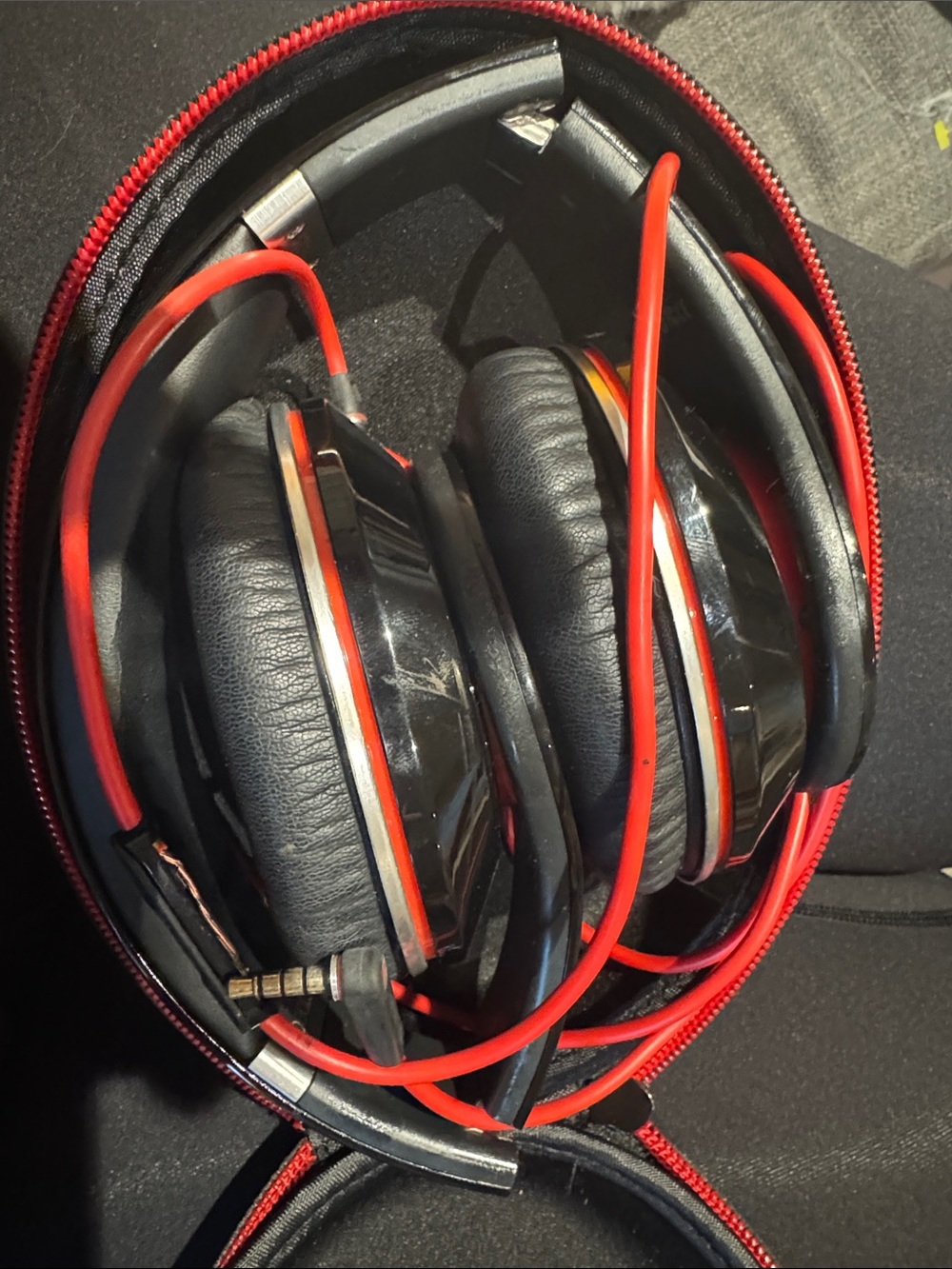 Beats by Dre Over-Ear Headphones in Black and Red